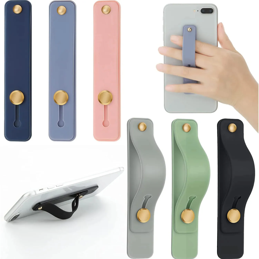 Multi-Functional Phone Strap Holder with Finger Grip