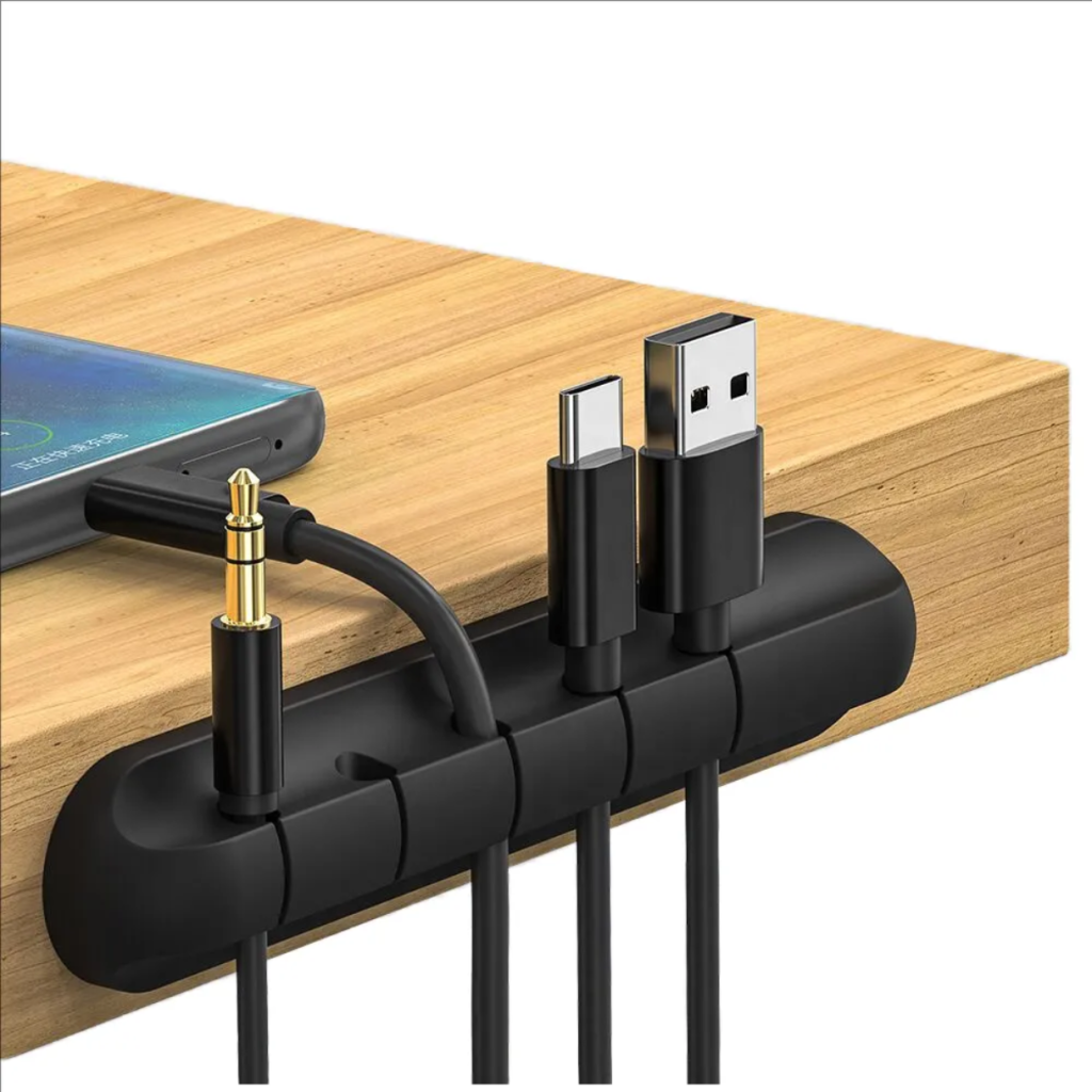 Silicon Desk Cable Organizer(5 Slot)