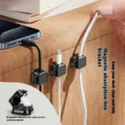 Multi-Port Magnetic Cable Clip Organizer-6 Pcs - Image 6