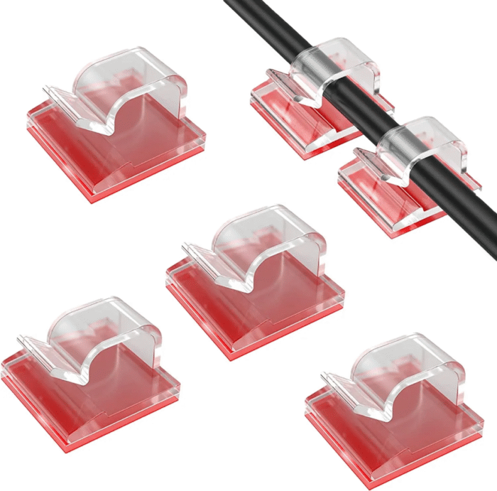 Premium Self Adhesive Cable Clip-20 Pcs - Image 5